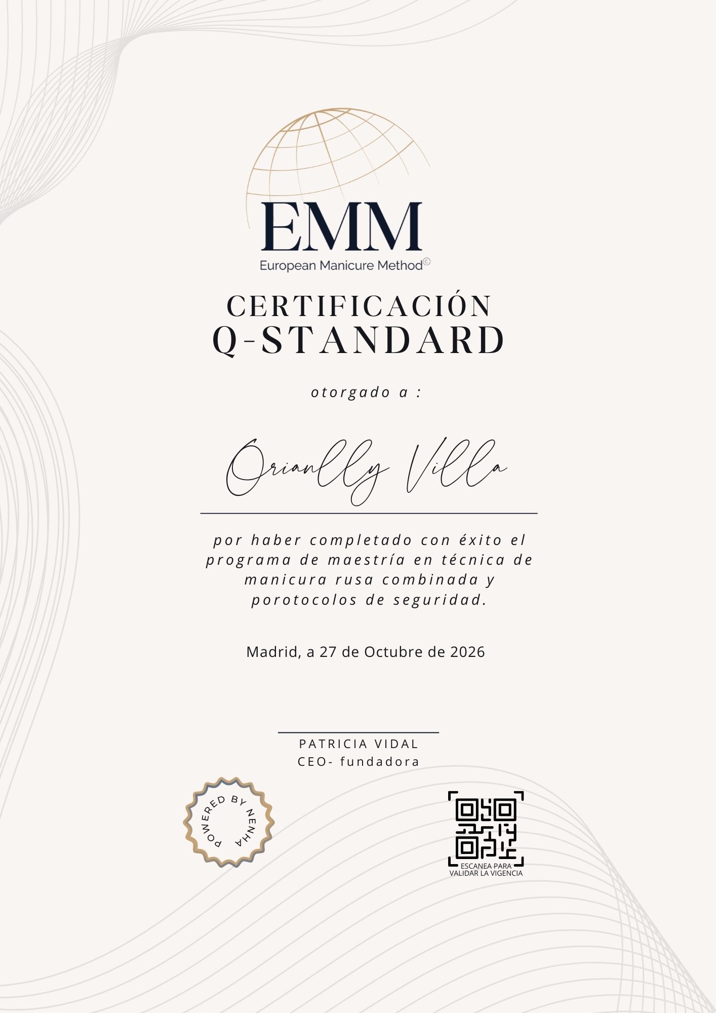 Certificado Q-Standard EMM